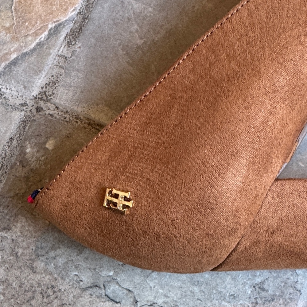 Tommy Hilfiger Brown Suede Pointed-Toe Pumps - Picture 8 of 11